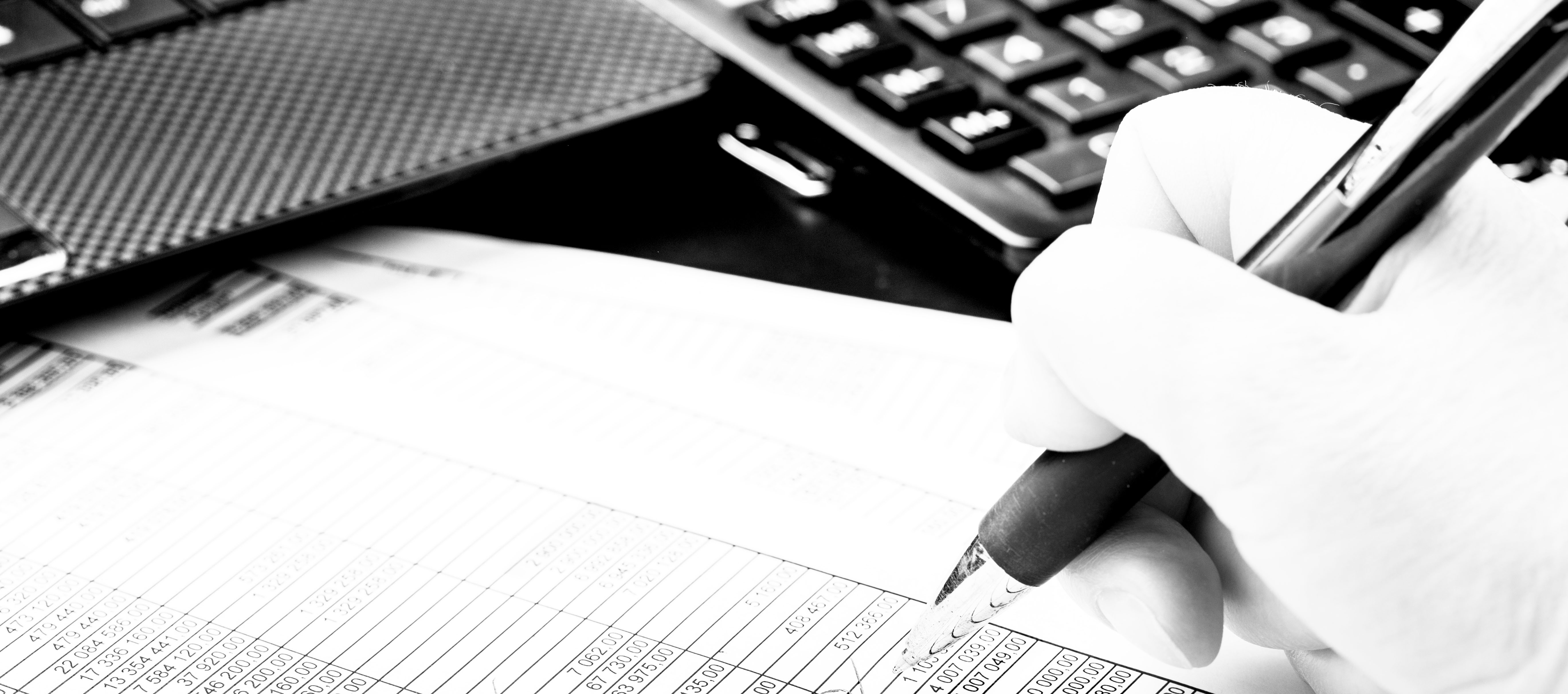 Business woman working with documents in office